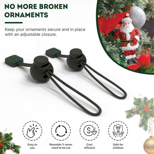 Ganchos Para Adornos Navideños Antideslizantes 24 Unidades 1