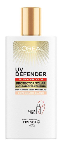 Protector Solar Loreal Uv Defender Tono Claro Fps50 40 G 0