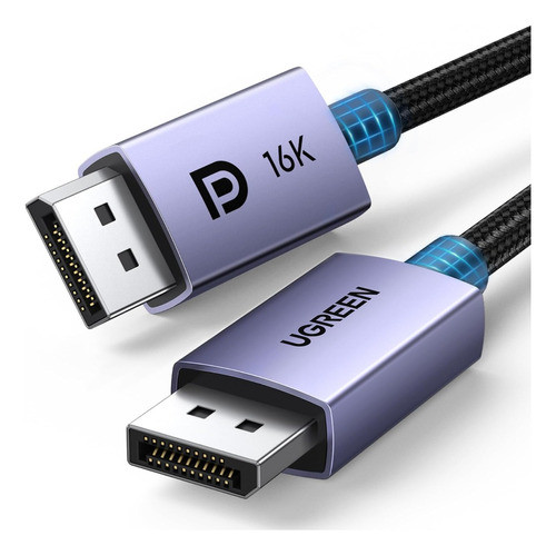 Cable 2m Ugreen Displayport V2.1 16k Vesa - Mac, Pc, Consola 0