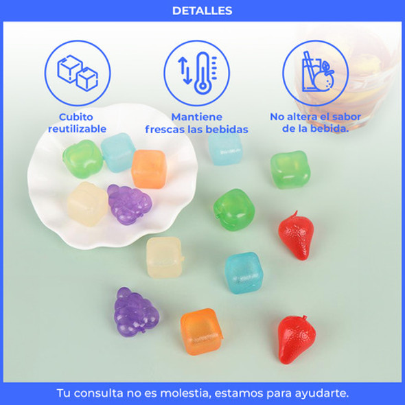Pack X 10 Bolsa Hielos Reutilizables Larga Duracion Plastico 1