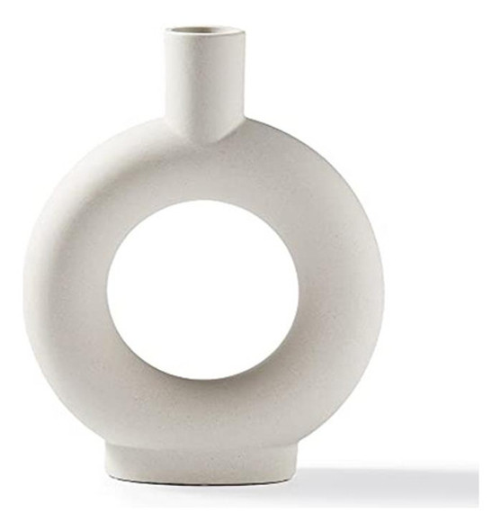 Jarrones De Cerámica Blanca Inglenix Decoración De Estilo Mi 0
