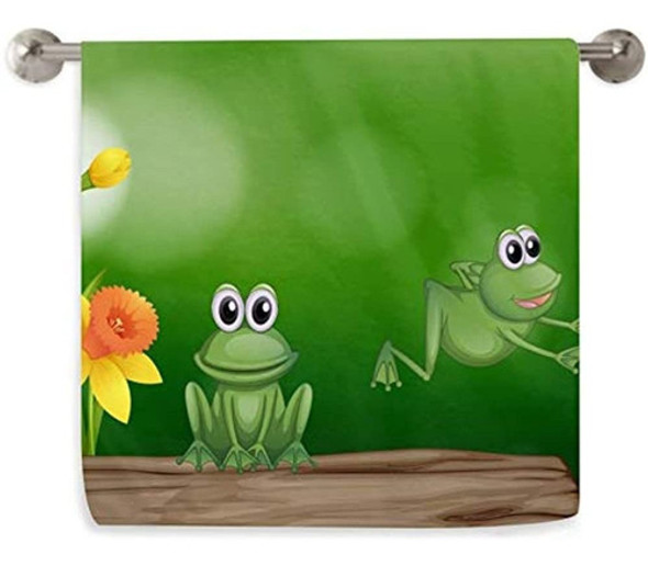 ~? Dujiea Dos Ranas Verdes Toallas De Cocina Toallas De Mano 0