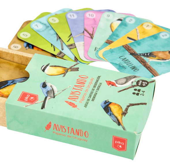 Juego Cartas Pika, Didáctico Infantil, Pájaros Aves Uruguay 1
