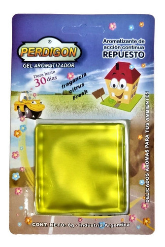 Perdigon Gel Aromatizador Citrus Fresh Rep 8gr X 1un 0