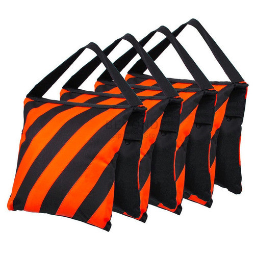 4 X Foto Estudio Peso Bolsa Naranja Saco De Arena Para El So 0