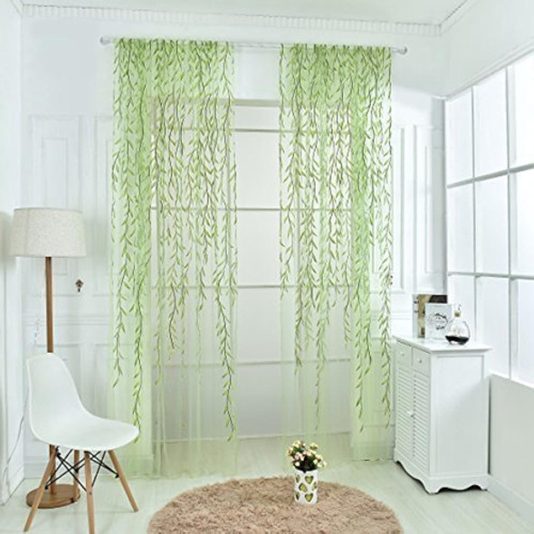 Norbi Willow Voile Tulle Room Cortina De Ventana Sheer Voile 0
