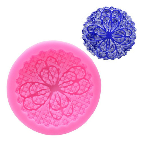 Molde De Silicona Mandala Circular Flor Resina Porcelana 0