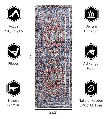 Esterilla De Yoga Todo En Uno Plyopic | Combo De Lujosa Alfo 1