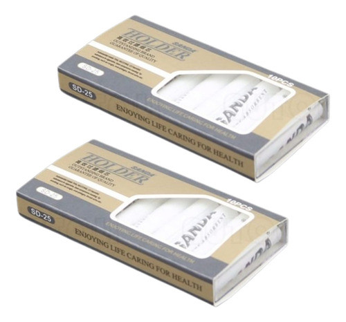 Pack X2 Filtro Para Pipa 8mm Holder Sanda X20 Filtros 0