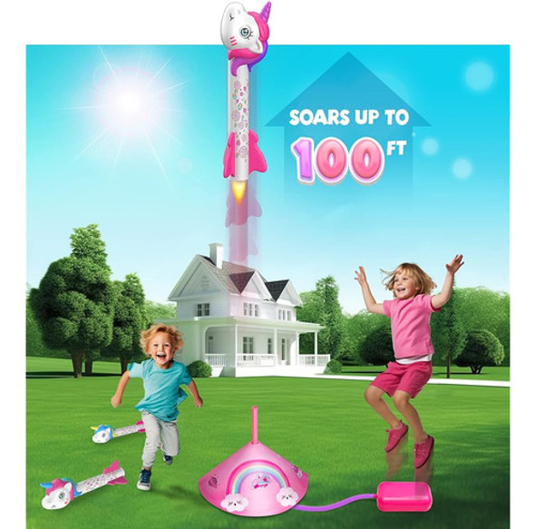Enorme Lanzador De Cohetes Unicornio De Ola Para Niños, Jugu 1