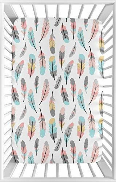 Sweet Jojo Designs Coral Y Turquesa Baby Fitted Mini Portabl 0 Sweet Jojo Designs Coral Y Turquesa Baby Fitted Mini Portabl 0