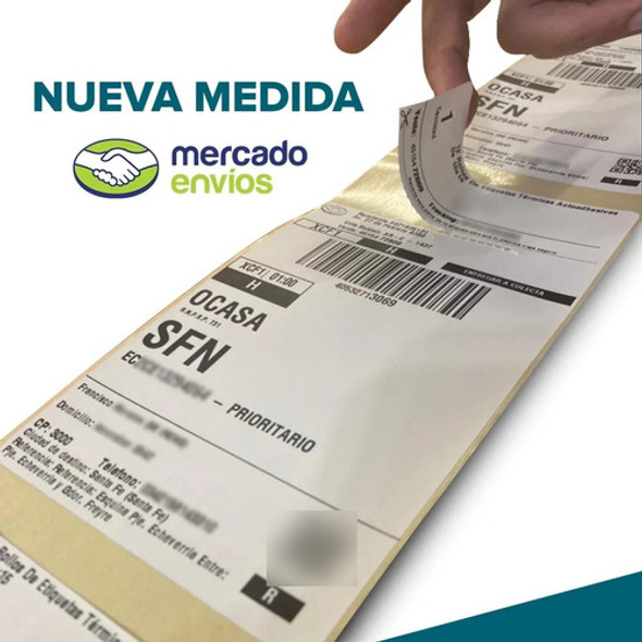 12 Rollos De Etiquetas Térmicas Troqueladas De 100x190mm 1
