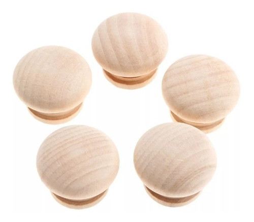 100 Tiradores De Madera Para Muebles 50 Mm 0