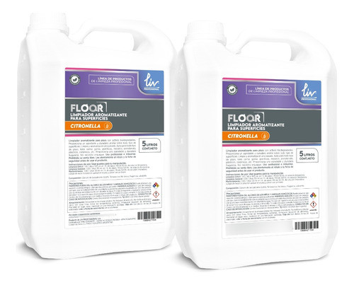 Desodorante Pisos Citronela Aromatizante Liv Professional 0