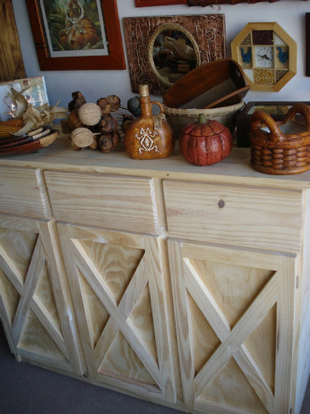 Bahiut Vajillero Pino Campo Bajomodular Bajomesada Establo 0