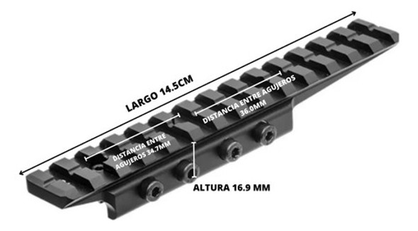 Adaptador Utg Universal Dovetail A Riel Picatinny/weaver 1