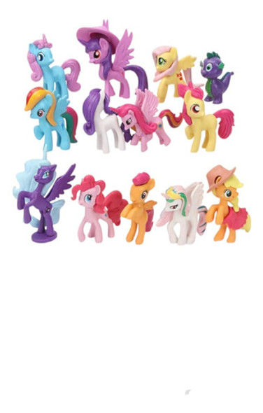 Pony Pequeño Set Mini Figuras Colección Decoración Litlle 0