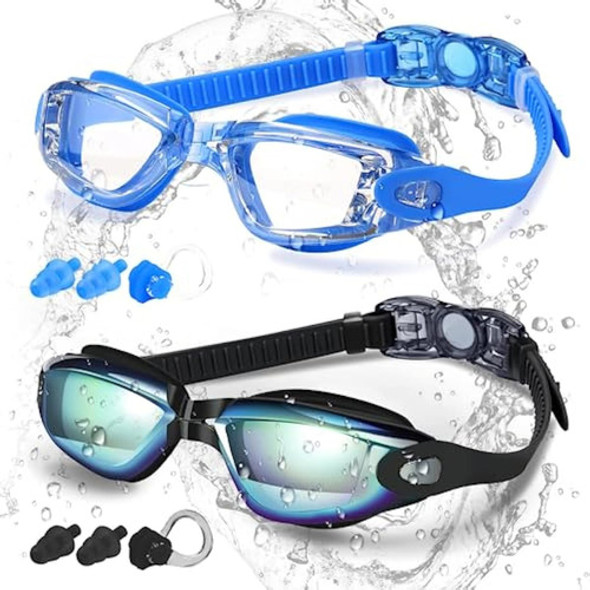 Cooloo Swim Goggles, 2 Pack Swimming Goggles For 0 Cooloo Swim Goggles, 2 Pack Swimming Goggles For 0