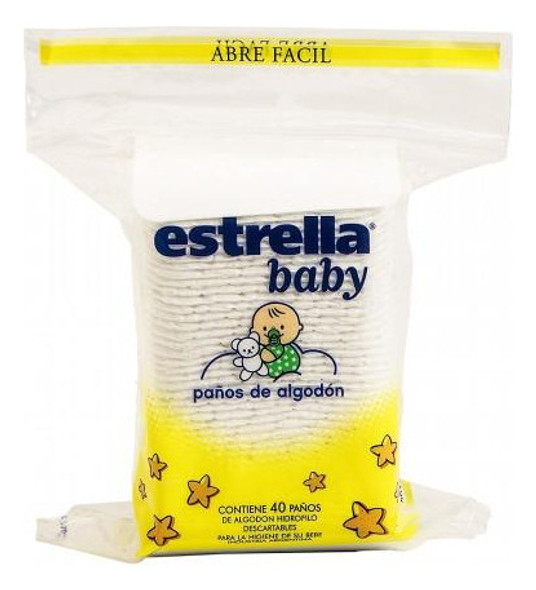 Algodón Estrella Baby En Paños 40u 0