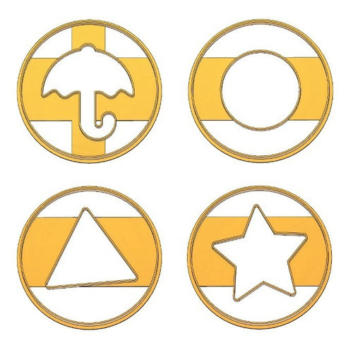 Cortante El Juego Del Calamar Set Pack X4 Galletitas 8cm 0