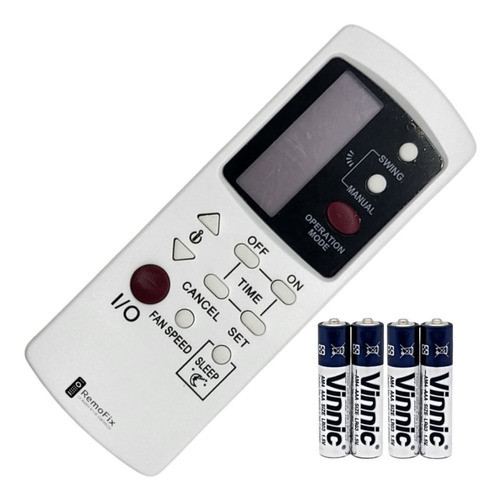 Control Aire Acondicionado Pilas Compatible Con Top House L9 0