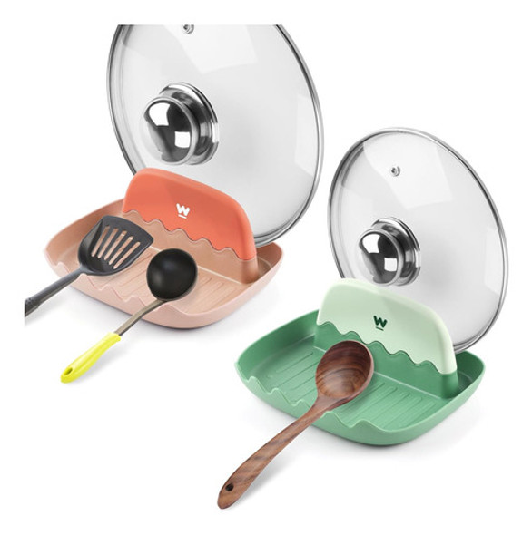 Soporte Para Cucharas, Resistente Al Calor Para Countertops 0 Soporte Para Cucharas, Resistente Al Calor Para Countertops 0