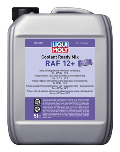 Refrigerante Anticongelante Organico Liqui Moly Prontouso 5l 0