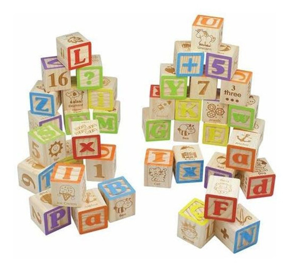 40 Grandes Bloques Abc Jumbo Para Bebes, Niños Pequeños, 1