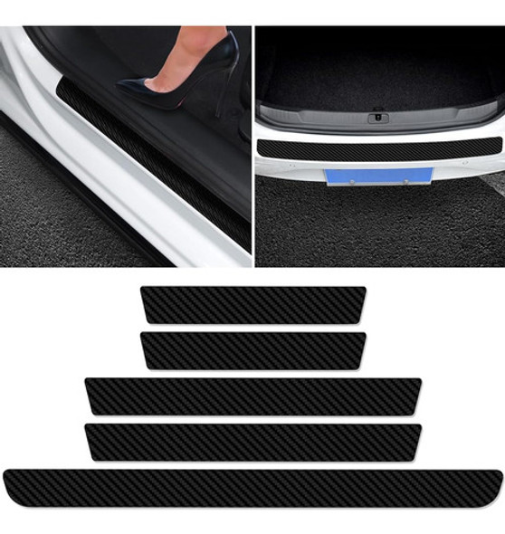 Sosolong 5 Piezas Protectores De Umbral De Puerta De Automóv 0 Sosolong 5 Piezas Protectores De Umbral De Puerta De Automóv 0