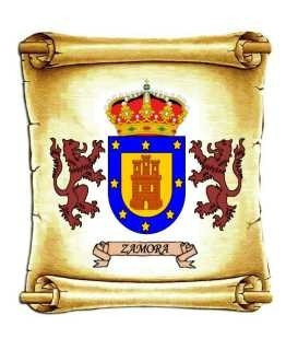Zamora - Escudo Del Apellido - Heráldica - Lámina 45x30 Cm. 1