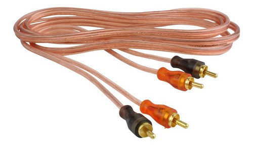 Cable Rca P Audio Auto Tunning Aislante Transparente 3,65 Mt 0