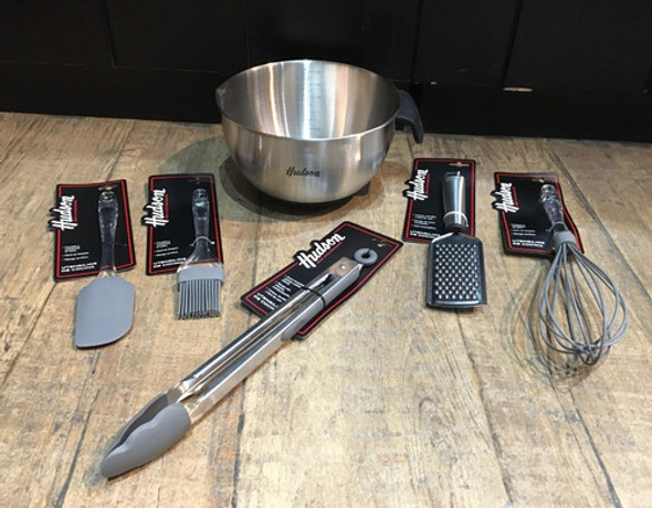 Juego 6 Utensilios Silicona Bowl Acero Reposteria Hudson 0