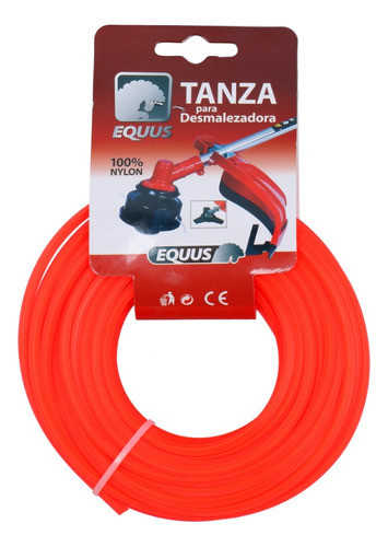 Tanza Cuadrada 3.0mm X 15m Para Desmalezadora Equus 0