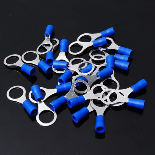 Vinilo 25 Anillo Conector Azul 16-14 Ga Awg Calibre 3/8  Enc 1