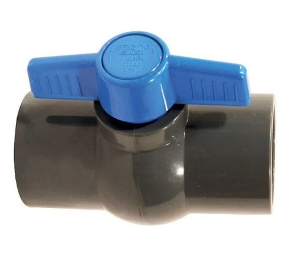 Llave Esferica Pvc Gris Soldable 50mm Piscinas - Riego Era 1 Llave Esferica Pvc Gris Soldable 50mm Piscinas - Riego Era 1