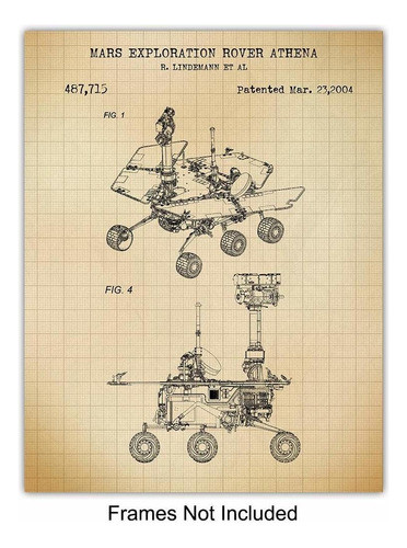 Nasa Space Exploration Patent Art Prints - Vintage Wall Art. 1
