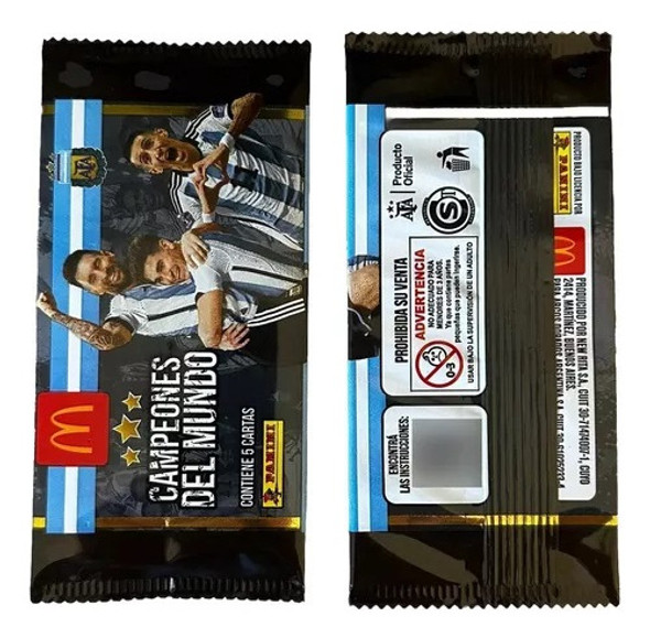 Lote X3 Sobres Cartas Campeones Del Mundo Mcdonalds Panini 1