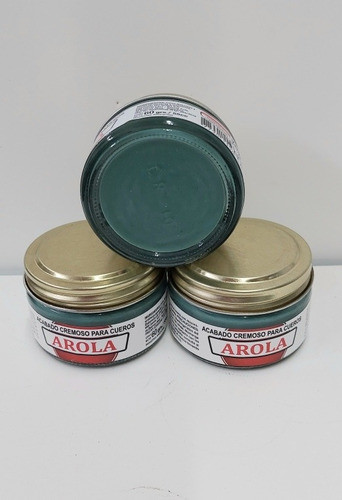 Crema Para Cuero Arola Color Verde Agua 1