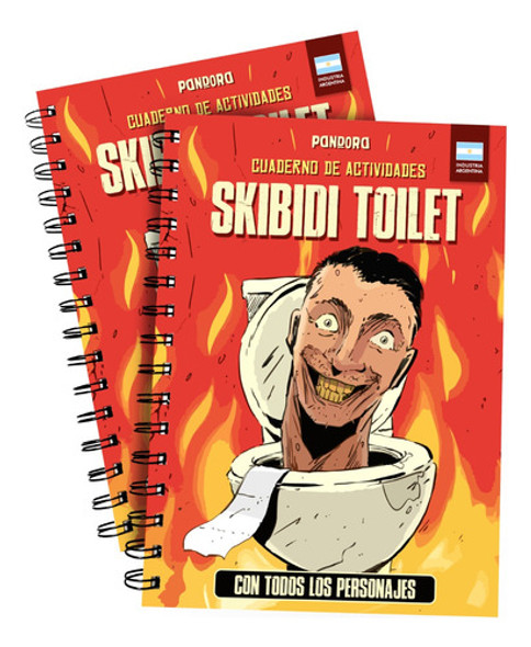 Cuaderno Skibidi Toilet Dibujo Colorear Titan Cameraman Tv 0