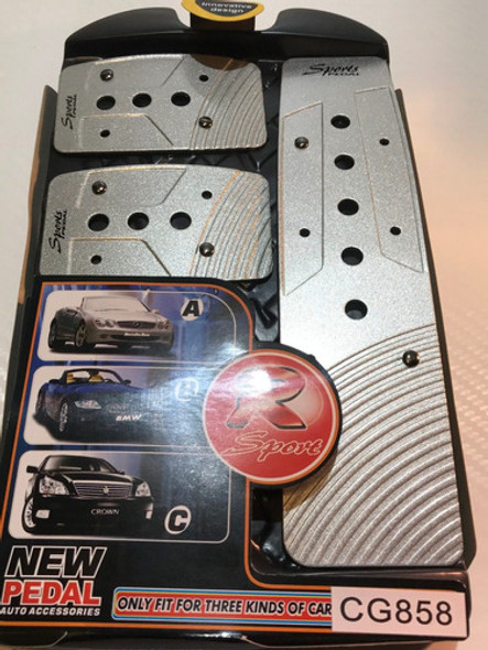 Juego Pedaleras 3pzs Auto Universal Regalo O800 Regalo 1