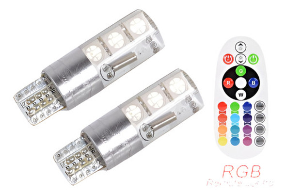 2 X Dc12v T10 6 De 5050 Smd Rgb Led Coche Cúpula Interior Le 0