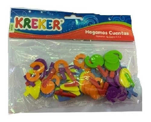 Números De Goma Eva - Hagamos Cuentas - Kreker 1