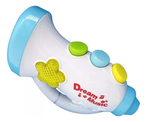 Trompeta Musical Con Luz Y Sonido Para Bebe Infantil Poppi 1