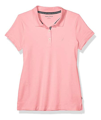Polo Nautica De 3 Botones De Manga Corta Transpirable 100% A 0