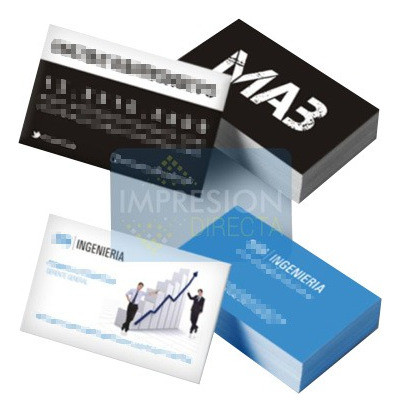 100 Tarjetas Personales/comerciales - Laminadas Brillo/mate 1