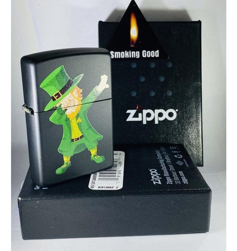 Encendedor Zippo Modelo 49124 Dabbing Leprechaun Garantia 1
