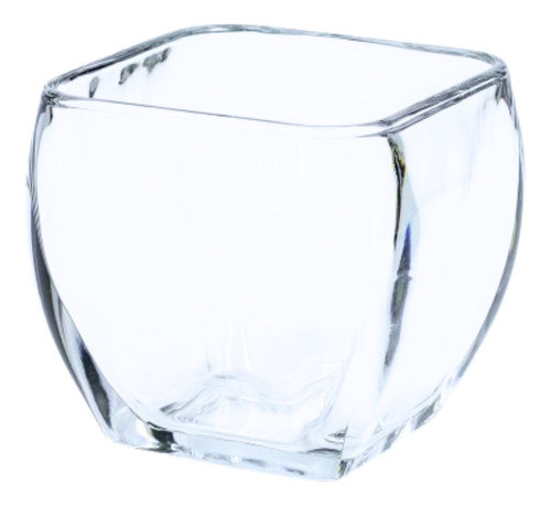 Florero De Vidrio Cuadrado 300 Ml 8.4x9.2 Cm Votivo Crisa 0