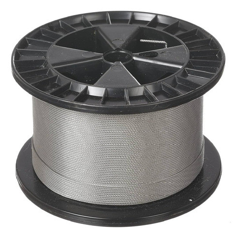 10 Casquillos 1,5 Y Cable De Acero 1x19 - 1,5mm  10mtrs 0