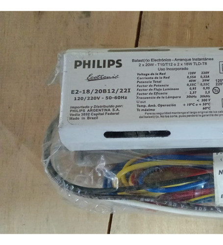 Liquidacion Stock - Balastro Philips - E2-18/20b12/22i 1