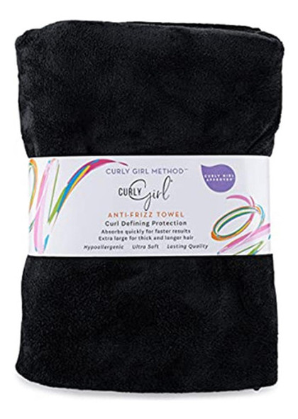 Chica Rizada, Toalla De Pelo Rizado, Microfibra Grande 22  X 0